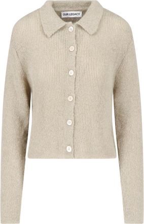 Our Legacy Cardigan Soft Sage Fuzzy