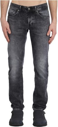 Dondup George Broek - Heren - Slim Fit Jeans - Zwart - W31 - Denim - Jeans
