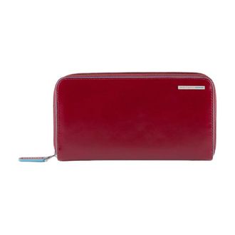 Piquadro Wallets & Cardholders, female, Red, ONE SIZE, Red Leather Wallet with 4 Compartments