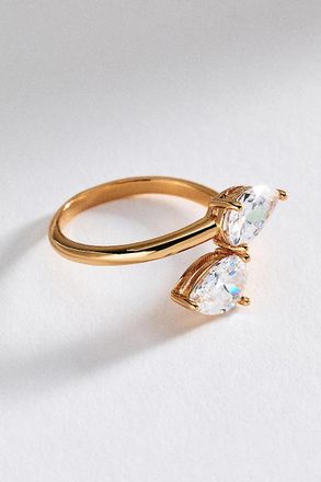 Ettika Crystal Teardrop Wrap Ring