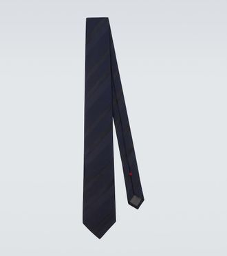 Brunello Cucinelli Striped silk jacquard tie