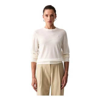 A|X Armani Exchange Round-neck Truien - Dames - Ronde hals truien - Beige - S - Truien & Vesten