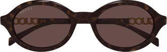 Gucci Gg 2153S Ovale Zonnebrillen - unisex - Zonnebrillen - Bruin - 51 MM - Accessoires