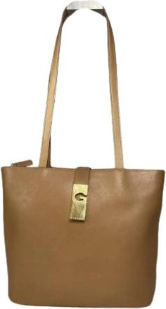 Givenchy Pre-owned Tote Bag - Dames - Vintage Shopper - Bruin - ONE Size - Leer - Vintage