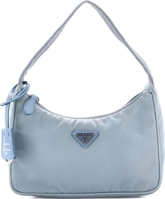 Prada Re-Edition 2000 Tessuto Mini hobo bag - Blu