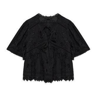 AllSaints Dames, Blouses & Shirts, Zwart, Maat: S Katoen