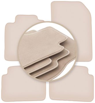 OEM Alfombrillas Beige Premium Para Renault Vel Satis Liftback, Hatchback 2001-2010