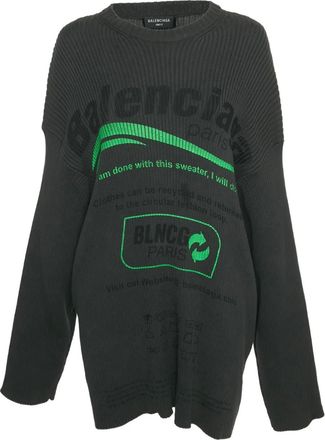 Balenciaga Maglione a coste - Grigio