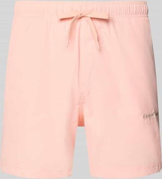 Jack & Jones Jack & Jones Badehose mit Label-Stitching Modell MAUI in Apricot, Gr&ouml;&szlig;e XXL
