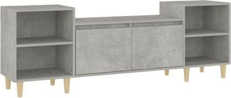 vidaXL Tv Cabinet Concrete Grey 160x35x55 cm Engineered Wood Vidaxl