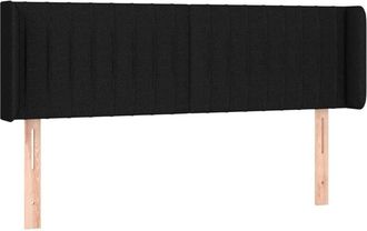 vidaXL Cabecero Con Led De Tela Negro 147x16x78/88 Cm Vidaxl