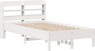 vidaXL Vidaxl - Bed Frame without Mattress White 90x190 cm Single Solid Wood Pine