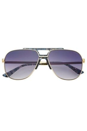 Freyrs Eyewear Logan Aviator Sunglasses in Light Gold /Gray at Nordstrom