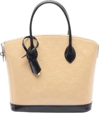 Louis Vuitton Pre-owned Lockit PM Vernis Leder Handtas - Dames - Vintage Handtas - Beige - ONE Size - Leer - Vintage