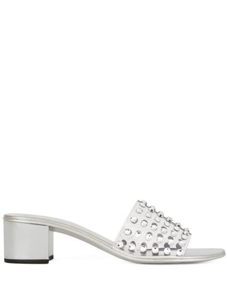 Giuseppe Zanotti Adelia crystal-embellished sandals - Silver