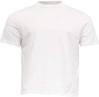 Jil Sander Round Neck T-Shirt in White Cotton