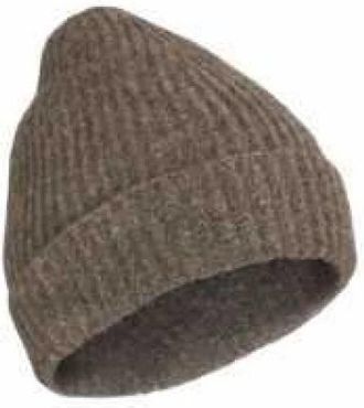 Isabel Benenato Yak Beanie - unisex - Hoeden - Bruin - ONE Size - Wol - Accessoires