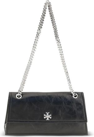 Tory Burch Womens Shoulder Bag Kira Suede Black
