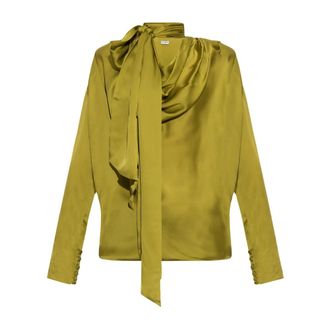 Balmain Mujer, Blusas y Camisas, Verde, Talla: S