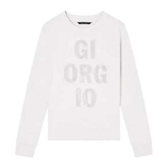 A|X Armani Exchange Mujer, Sudaderas, Blanco, Talla: L