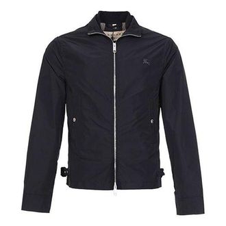 Burberry Mens Burberry waterproof Stand Collar Jacket Black 39987701