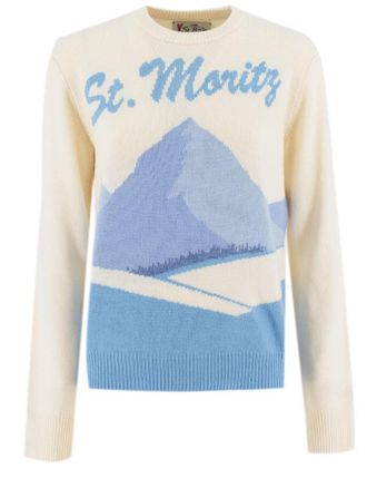 MC2 Saint Barth Mountain-Print Fleece Sweatshirt