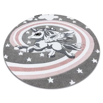 RugsX RugsX Petit Rug in Grey | Size: 160 cm diameter