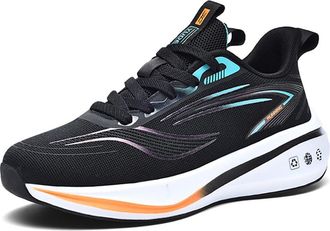 Generic Eestfy Unisex Athletic Trainers Lightweight Breathable Sneakers Cushioned Sole for Jogging and Daily Sports Full Size Range,Blue,4.5 UK