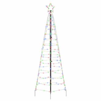 vidaXL &Aacute;rbol De Navidad Led Ekenas 250 Cm 390 Led Multicolor Acero Vidaxl