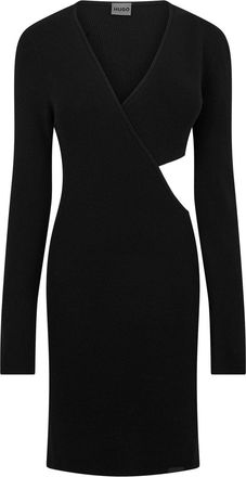 HUGO BOSS Hugo Womens 10256543 01 Mini Dress in Black - Size 10 UK