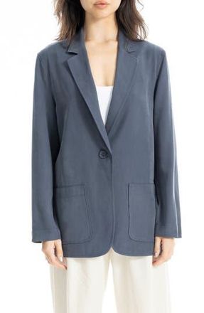 Max Studio Single Button Blazer in Dusk Blue at Nordstrom Rack, Size X-Large