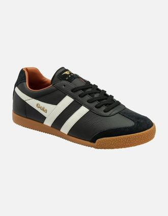 Gola Mens Harrier Leather Mens Trainers - Black - Size: 11