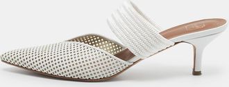Malone Souliers White Leather Maisie Mules
