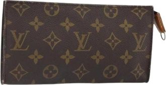 Louis Vuitton Pre-owned Clutches, female, Brown, Size: ONE SIZE Pre-owned Canvas Clutch