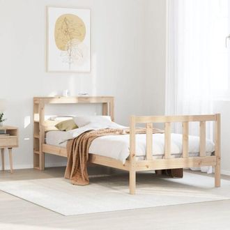 vidaXL Vidaxl - Estructura De Cama Sin Colch&oacute;n Madera Maciza De Pino 90x190 Cm