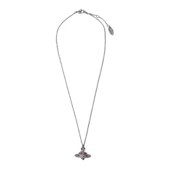 Vivienne Westwood Diamante Heart Pendant Necklace - female - Vivienne Westwood - Necklaces - Gray - ONE SIZE - Accessories