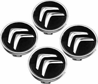 Melissa 4 Pi&egrave;ces Cache-moyeu Pour Citroen C4 Picasso C3 Berlingo C5 X7 C2 C1 Ds3 Zx Xsara C8 Ds Ds4 60mm, Capuchons De Centre Jante Avec Badge, Voiture Enjoli