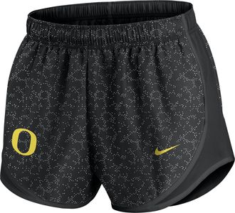 Nike Oregon Pattern Tempo Nike Womens College Dri-FIT Shorts in Black | 026500AUON-6N7