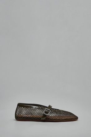 Alaia Ballet Flats In Fishnet