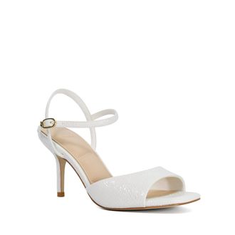 Dune London Womens Ladies Mayybe - Open Toe High Heel Sandals - White - Size UK 6