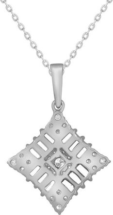 Grown Brilliance 14KT White Gold 1.00 Carat Lab Grown Diamond Pendant Necklace for Women