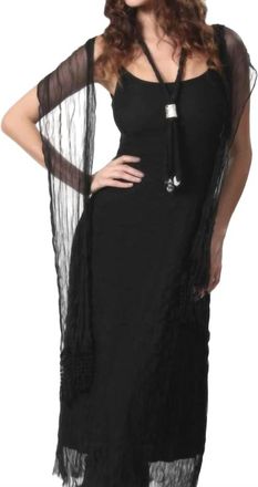 Angel Sheer Mystery Maxi Dress In Black