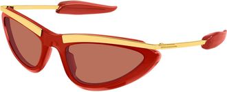 Bottega Veneta BV1477S 005 Womens Sunglasses Red Size 58