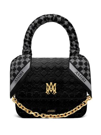 Amiri micro Ma Quad embossed tote bag - Nero