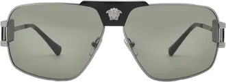 Versace Green Navigator Mens Sunglasses VE2251 1001/2 63