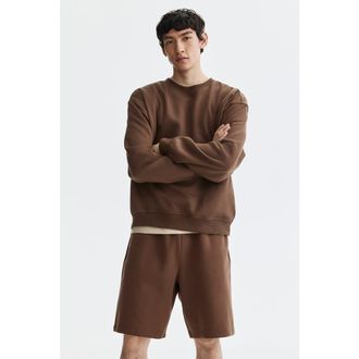 H&M Relaxed Fit Interlock Shorts in Brown at Nordstrom, Size Xx-Large