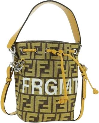 Fendi Pre-owned Zucca Canvas Bucket Bag - Dames - Vintage Tas - Bruin - ONE Size - Vintage