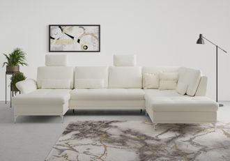 Inosign Wohnlandschaft »Palm Beach U-Form« Federkern, mit Sitztiefenverstellung, wahlweise mit Bettfunktion