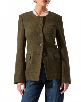 Astr Bellmere Jacket In Olive