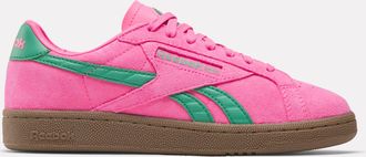 Reebok Womens Club C Grounds Uk In Atomic Pink/ Green M